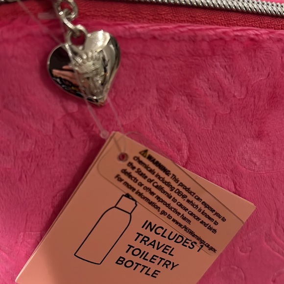 NWT Juicy Couture Pink Logo Travel Cosmetic Bag/Pouch - Picture 7 of 10